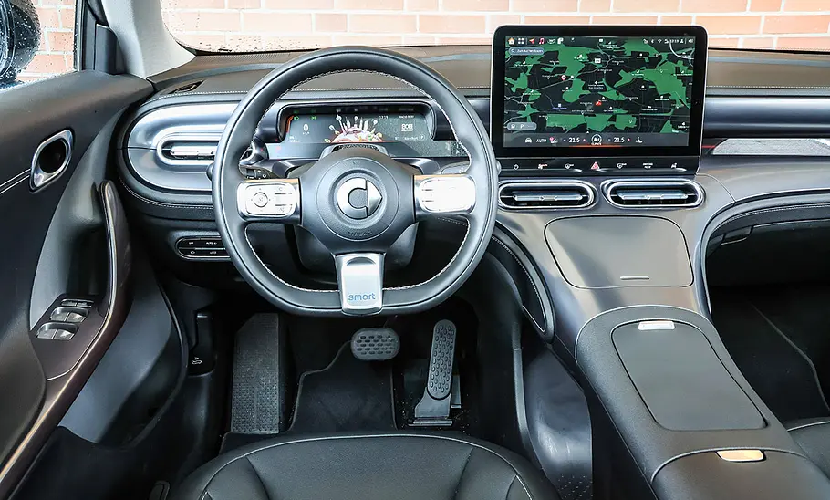 Smart #1; Innenraum; Interieur; Innenansicht; Cockpit; Armaturen; Lenkrad
