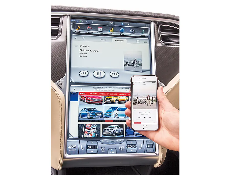 Tesla Model S P85D Sportler Elektroauto Fließheck-Limousine Vergleichstest