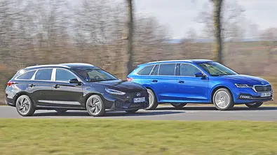 Hyundai i30 Kombi/Skoda Octavia Combi - Foto: Zbigniew Mazar