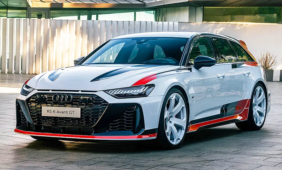 Platz 4: Audi RS 6 Avant GT; statisch von vorne links