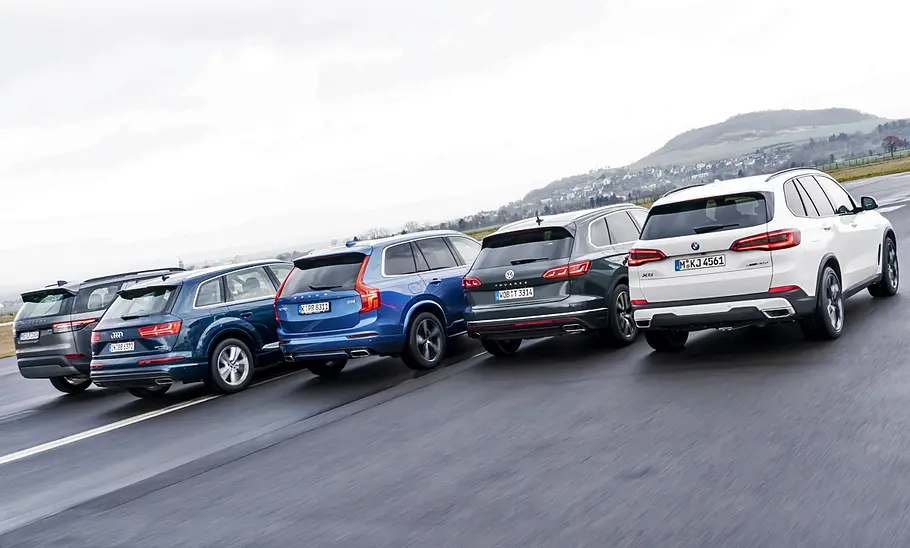 Audi Q7/BMW X5/Land Rover Discovery/Volvo XC90/VW Touareg: Test