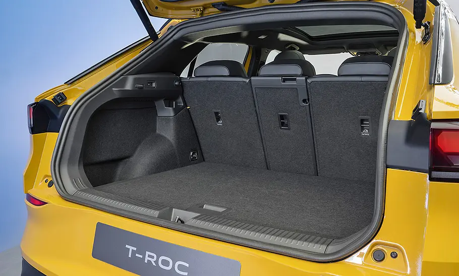 VW T-Roc Blick in den Kofferraum des VW T-Roc.