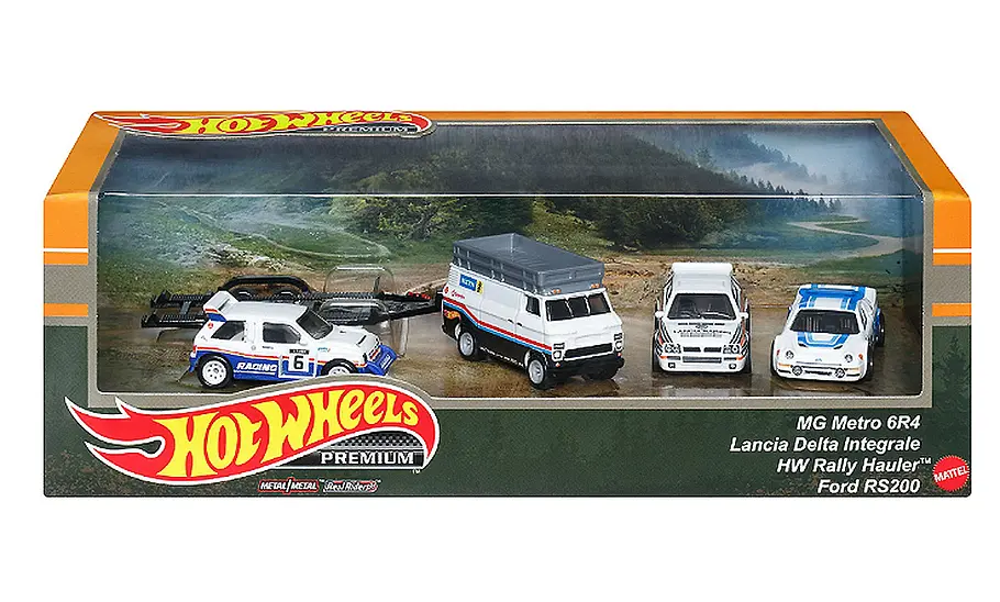 Rallye-Set von Hot Wheels Rallye-Set von Hot Wheels, Fahrzeuge verpackt