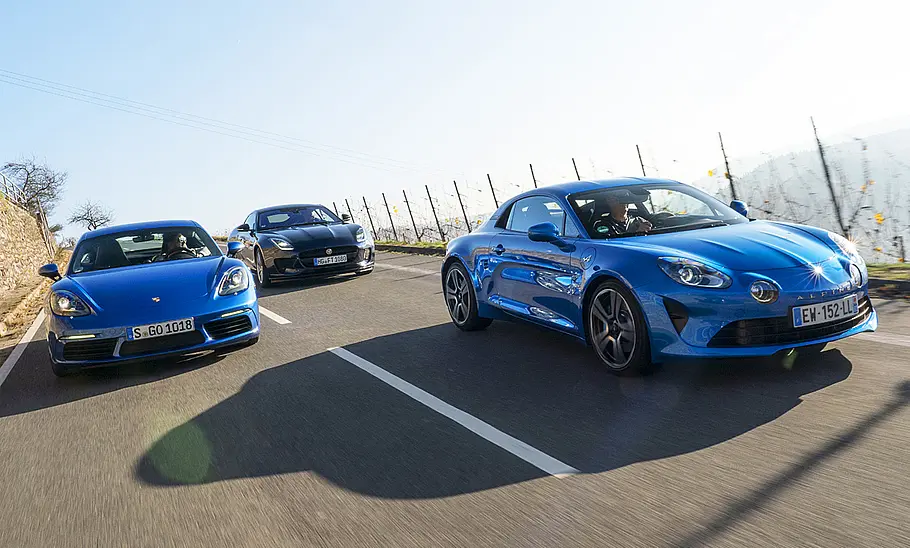 Alpine A110/Jaguar F-Type/Porsche 718 Cayman