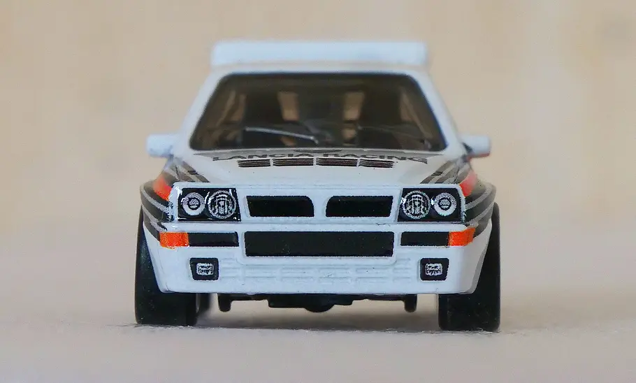 Lancia Delta Integrale von Hot Wheels Lancia Delta Integrale von Hot Wheels, frontal