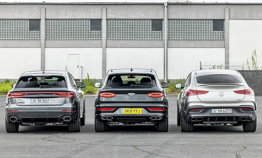 Audi RS Q8/Bentley Bentayga V8/Mercedes-AMG GLE 63 S Coupé