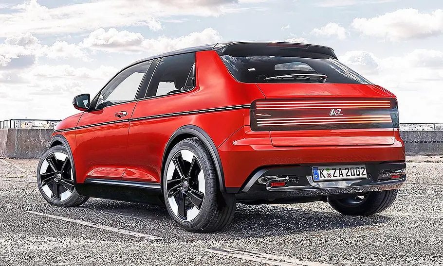 Heckansicht des AZ Automotive Standard.