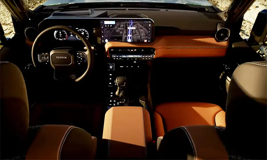 Das Cockpit des Toyota Land Cruiser ROX.