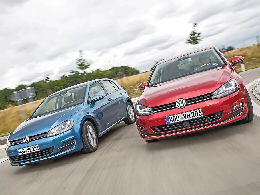 Golf 1.0 TSI BlueMotion & 1.4 TSI VW Golf 1.0 TSI BlueMotion 1.4 TSI Verbrauchsvergleich