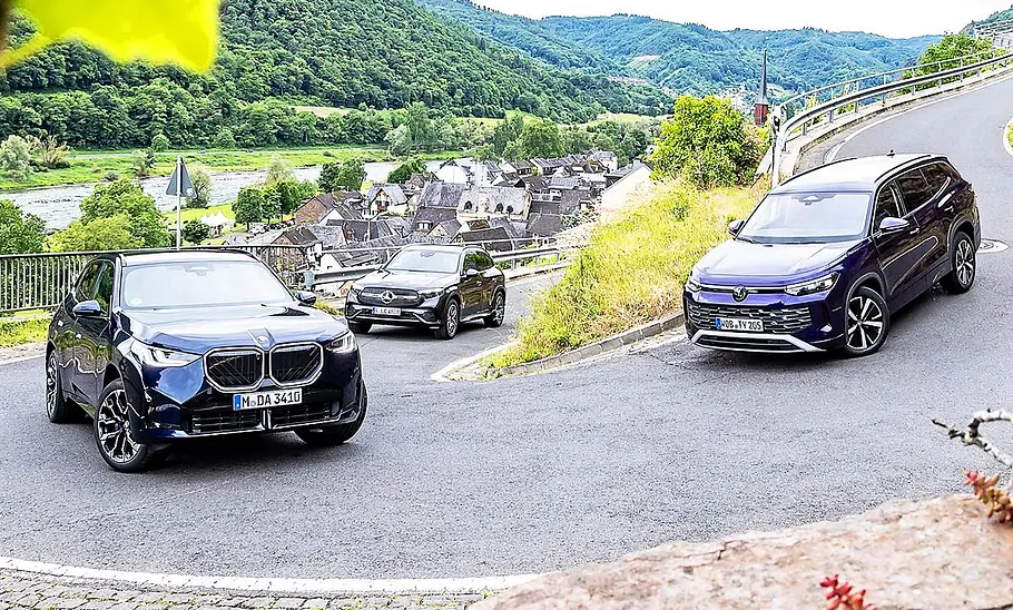 BMW X3/Mercedes GLC/VW Tayron BMW X3, Mercedes GLC und VW Tayron.