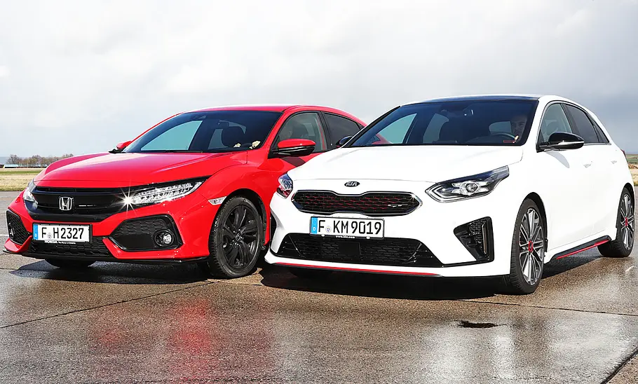 Honda Civic 1.5 VTEC Turbo/Kia Ceed GT 1.6 T-GDI: Test