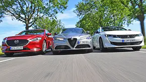 Alfa Romeo Giulia/Mazda6/Peugeot 508 - Foto: Zbigniew Mazar