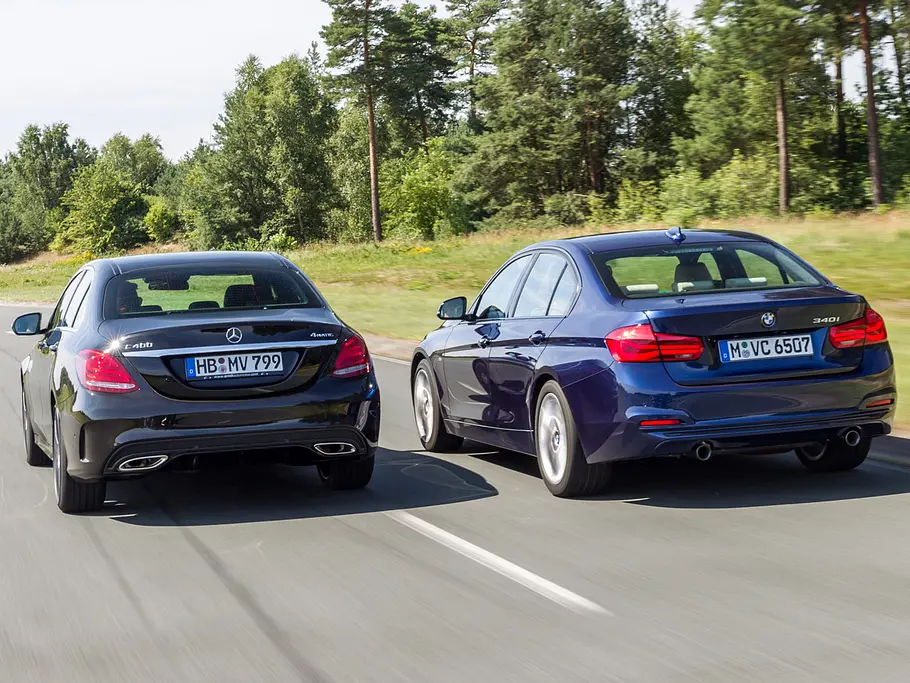BMW 340i Mercedes C 400 4Matic Mittelklasse Vergleichstest