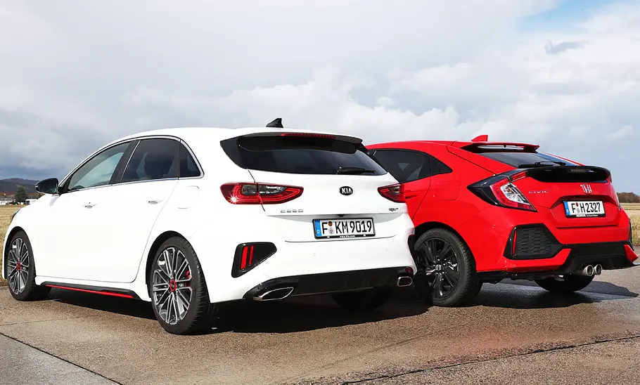 Honda Civic 1.5 VTEC Turbo/Kia Ceed GT 1.6 T-GDI: Test