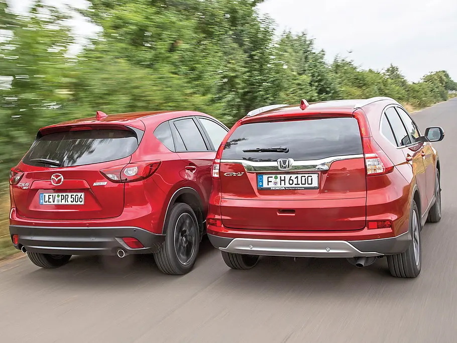 Honda CR-V Mazda CX-5 SUV Vergleichstest