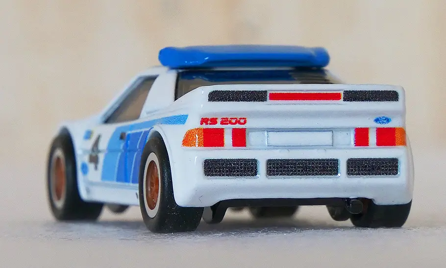 Ford RS200 von Hot Wheels Ford RS200 von Hot Wheels, Heck