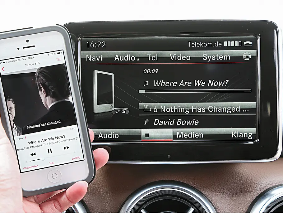 Mercedes A 180 CDI Kompakte Diesel Vergleichstest Multimedia Connectivity