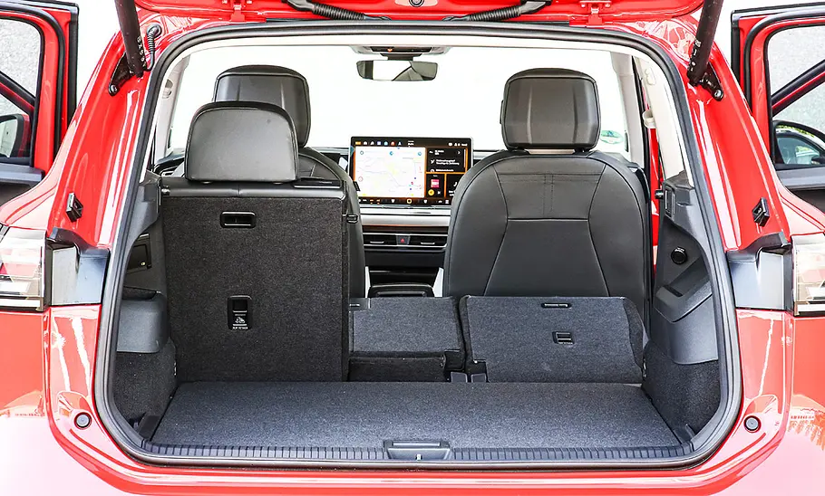 VW Tiguan VW Tiguan; Innenraum; Kofferraum; umgeklappte Rücksitze