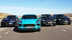 Alfa Romeo Stelvio 2.0 Turbo Q4/Porsche Macan/BMW X3 xDrive30i/Volvo XC60 T5 AWD: Test - Foto: Daniela Loof Alfa Romeo Stelvio 2.0 Turbo Q4/Porsche Macan/BMW X3 xDrive30i/Volvo XC60 T5 AWD: Test - Foto: Daniela Loof