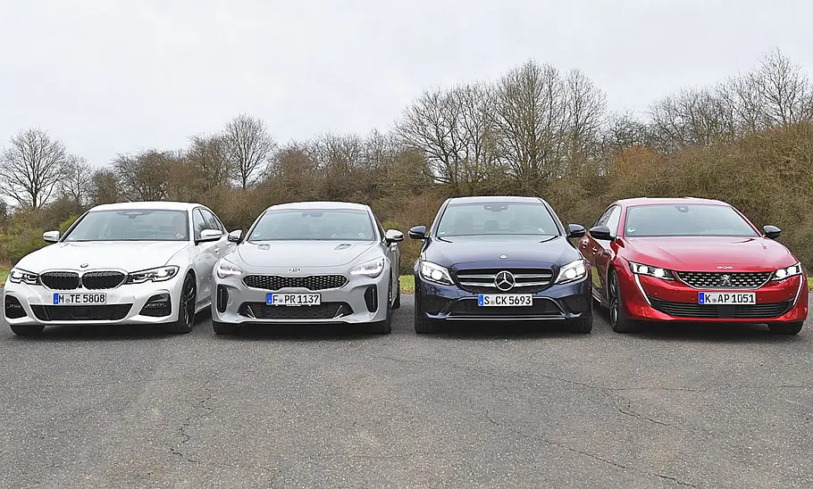 BMW 320d/Kia Stinger 2.2 CRDi/Mercedes C 220 d/Peugeot 508 BlueHDi 180:Test