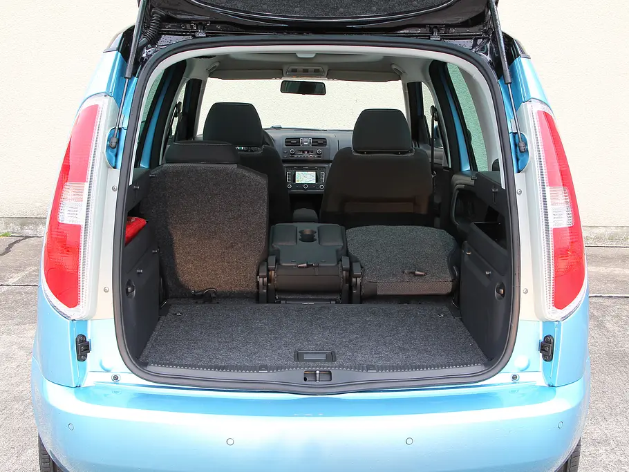 Vergleichstest Mini-Van Skoda Roomster 1.6 TDI Turbodiesel Vergleich Kofferraum