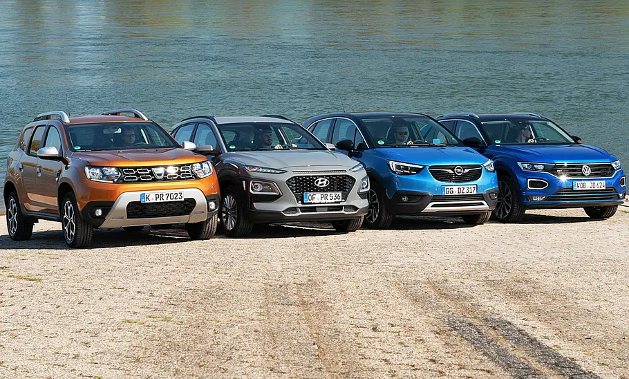 Dacia Duster/Hyundai Kona/Opel Crossland X/VW T-Roc Dacia Duster/Hyundai Kona/Opel Crossland X/VW T-Roc