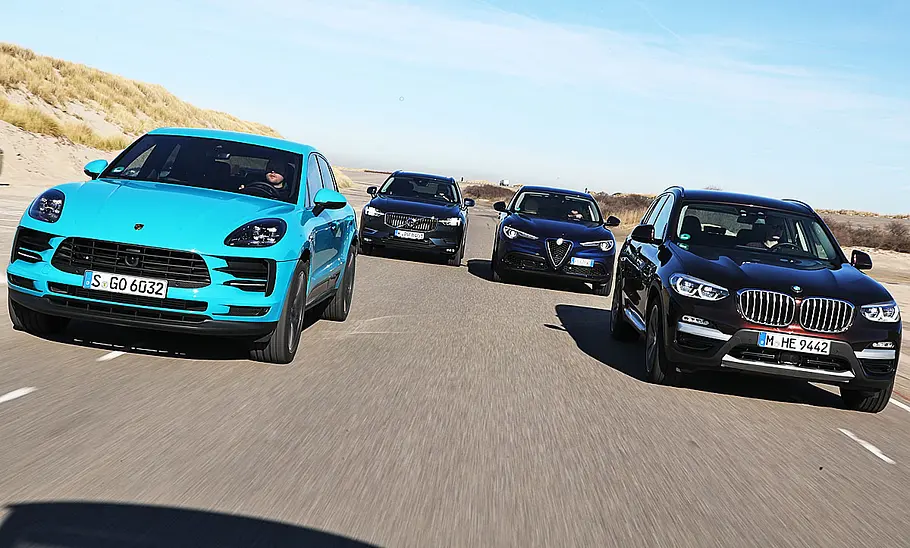 Porsche Macan/Volvo XC60 T5 AWD/Alfa Romeo Stelvio 2.0 Turbo Q4/BMW X3 xDrive30i: Test