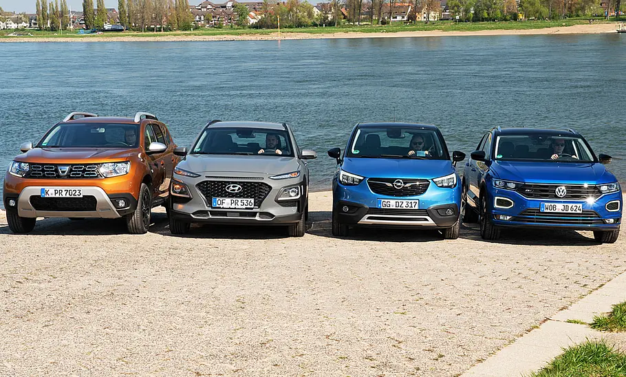 Dacia Duster/Hyundai Kona/Opel Crossland X/VW T-Roc Dacia Duster/Hyundai Kona/Opel Crossland X/VW T-Roc
