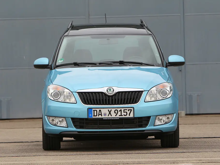 Vergleichstest Mini-Van Skoda Roomster 1.6 TDI Turbodiesel Vergleich Front