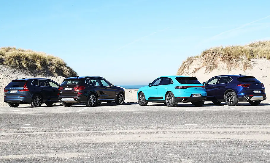 Volvo XC60 T5 AWD/BMW X3 xDrive30i/Porsche Macan/Alfa Romeo Stelvio 2.0 Turbo Q4: Test
