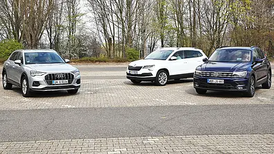 Audi Q3/Skoda Karoq/VW Tiguan - Foto: Daniela Loof