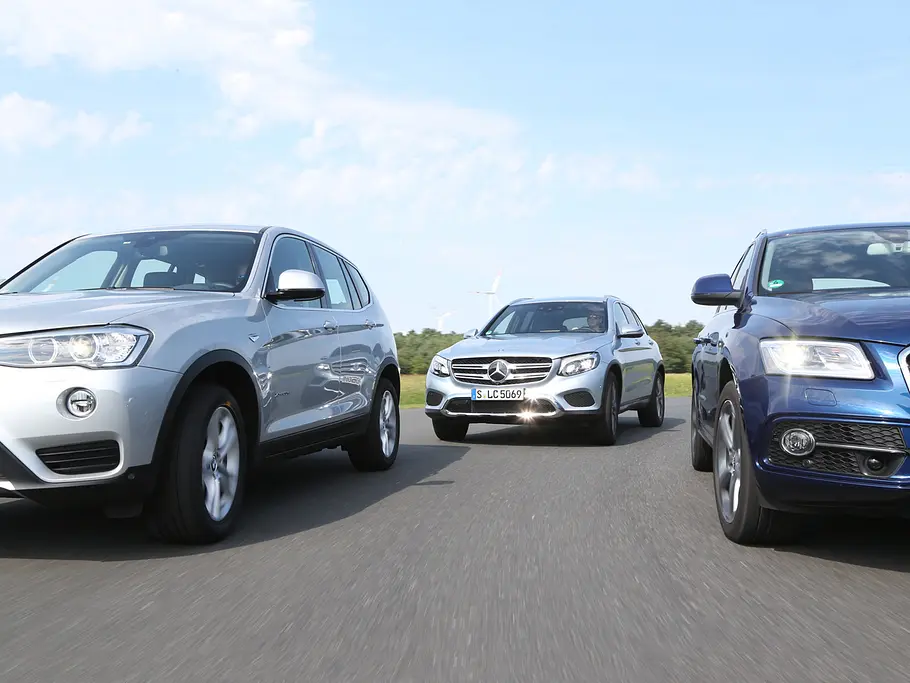 Vergleichstest: Mittelklasse-SUV Mercedes GLC Audi Q5 BMW X3 SUV Vergleichstest