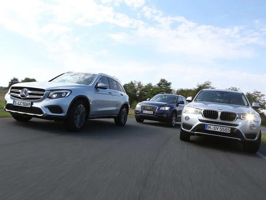 Vergleichstest: Mittelklasse-SUV Mercedes GLC Audi Q5 BMW X3 SUV Vergleichstest