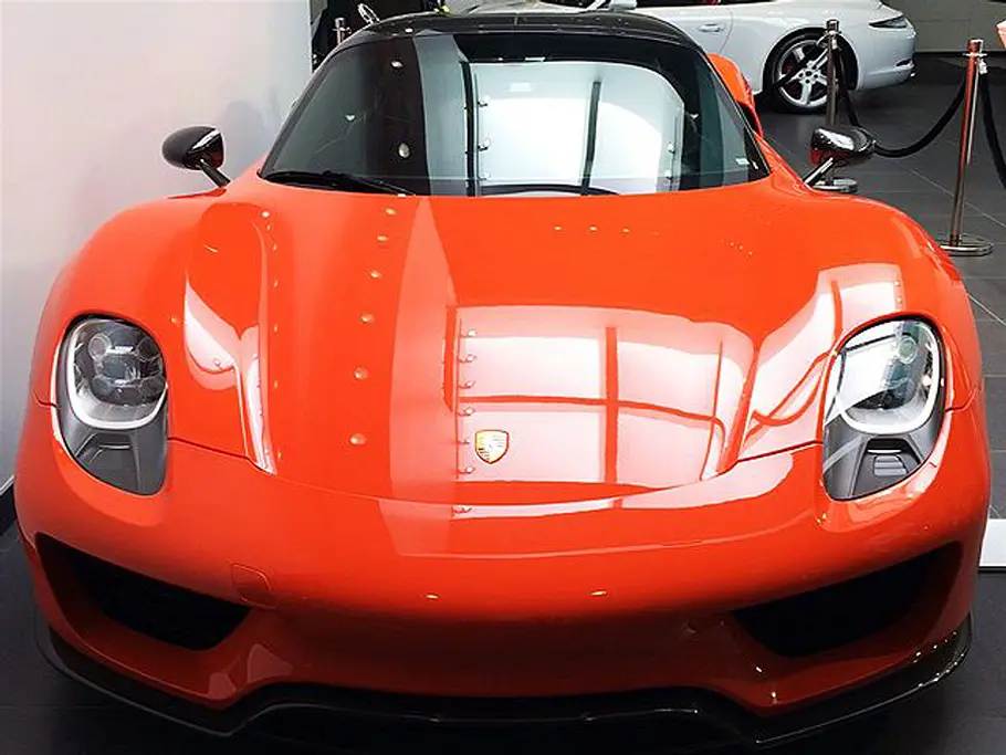 porsche 918 spyder weissach paket orange
