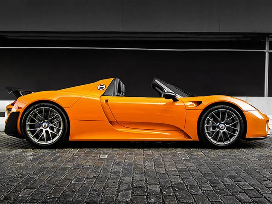 porsche 918 spyder weissach paket orange