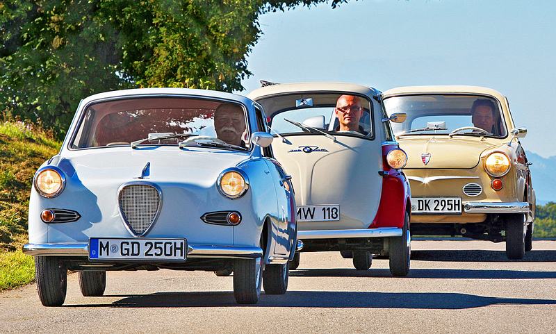 Die kurzen Volksmobile Isetta, Prinz und Goggomobil