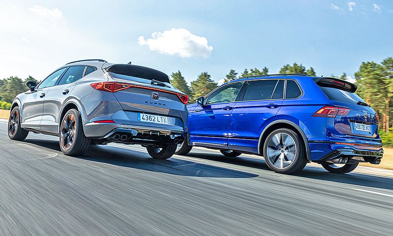 Formentor VZ und Tiguan R im Duell