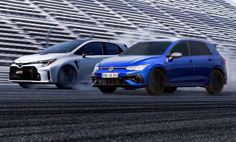 GR Corolla und Golf R im Duell