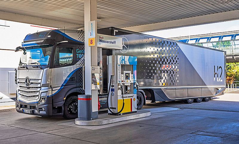 Hersteller entwickeln Trucks mit Wasserstoffantrieb