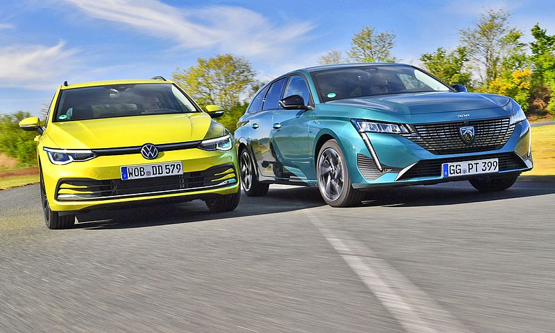 Neuer Peugeot 308 im Kombi Duell