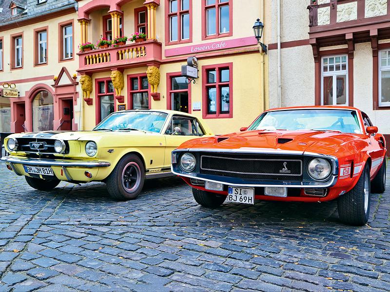 Shelby-Cobra gegen Mustang