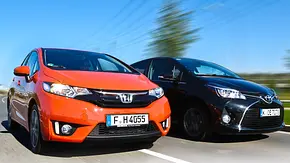 Honda Jazz und Toyota Yaris im Vergleichstest - Foto: Daniela Loof