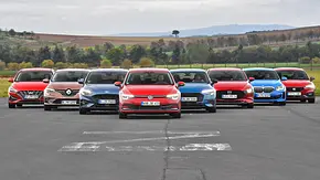 Hyundai i30/Renault Mégane/Ford Focus/VW Golf/Audi A3/Mazda3/BMW 1er/Seat Leon - Foto: Zbigniew Mazar