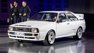 Der Abt Ur-quattro stehend von schräg vorne fotografiert. - Foto: Abt