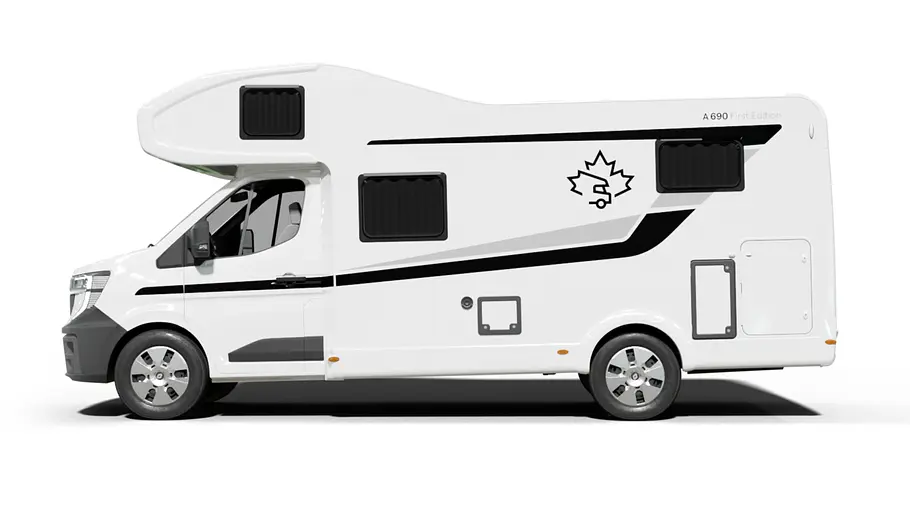 Der Ahorn Camp A 690 im Profil.