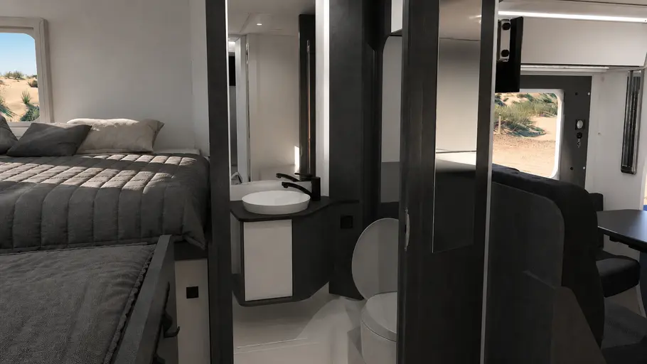 Ahron Camp Move Blick in das Badezimmer des Ahorn Camp A690 Move.