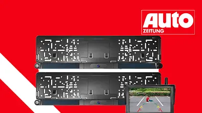 Das Aldi Kamerasystem fürs Auto von vorne fotografiert. - Foto: AUTO ZEITUNG/PR