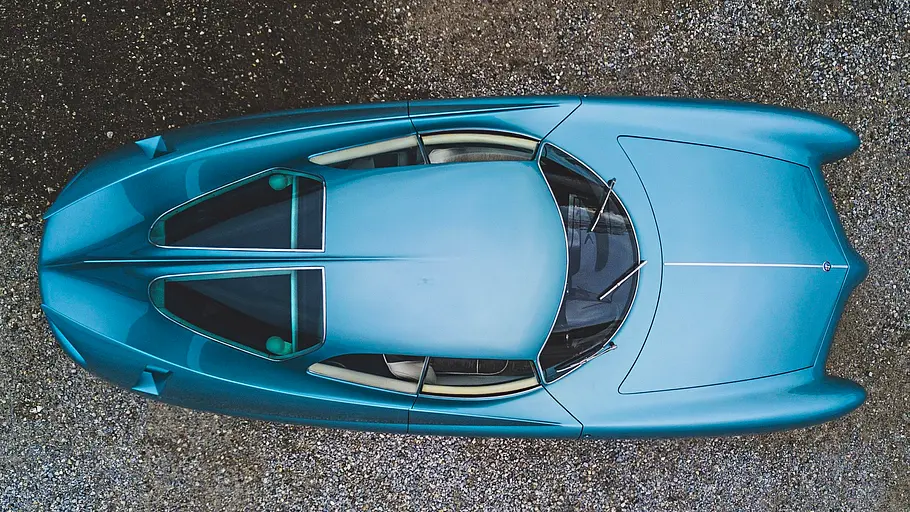 Alfa Romeo B.A.T. 7 Der Alfa Romeo B.A.T. 7 stehend von oben