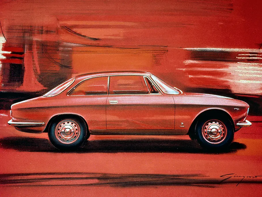 Giorgetto Giugiaro Designer Reportage Interview Bilder Alfa Romeo Giulia Sprint GT Skizze