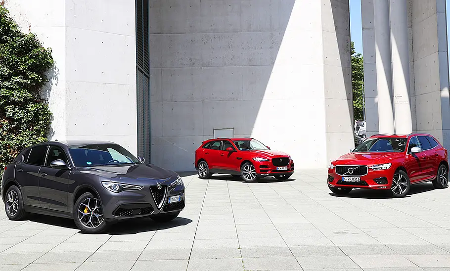 Alfa Romeo Stelvio/Jaguar F-Pace/Volvo XC60 Alfa Romeo Stelvio/Jaguar F-Pace/Volvo XC60